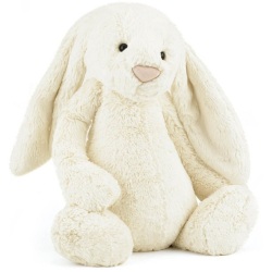Peluche Lapin Bashfuls Crème - 51 cm
