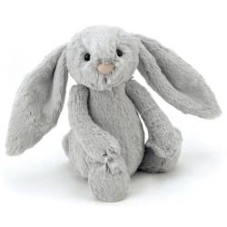 Peluche Lapin Bashfuls Gris - 20 cm
