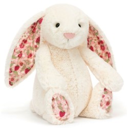 Peluche Lapin Crème Berry Blossom Bashful Medium