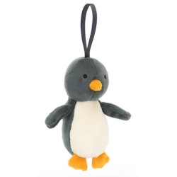 Peluche Mini Pingouin à suspendre Festive Folly