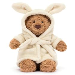 Peluche Ours Bartholomew avec peignoir