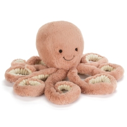 Peluche Poulpe Odell Rouge Brique Little Peluche Poulpe Odell Rouge Brique Little