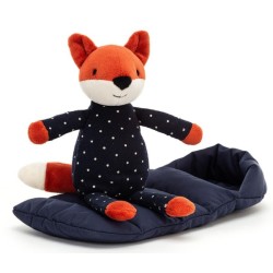 Peluche Renard et Sac de Couchage Snuggler