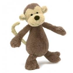 Peluche Singe Bashful - 18 cm