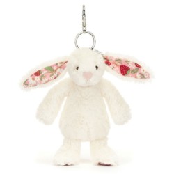 Porte Clés Lapin Lapin Crème Berry Blossom Bashful