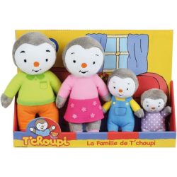 Coffret Peluches Famille Tchoupi