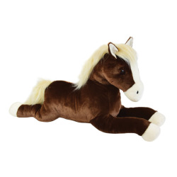 Peluche Cheval Couché - 75 cm
