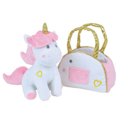Peluche Licorne dans sac