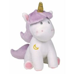 Peluche Licorne Violet - 18 cm
