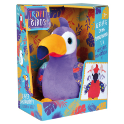 Peluche Oiseau Sonore Violet