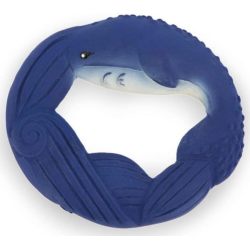 Anneau de Dentition Caoutchouc Naturel Baleine Petit Calme