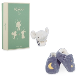 Coffret Chaussons et Bracelet Eléphant Grelot Petites Chansons