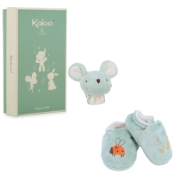 Coffret Chaussons et Bracelet Souris Grelot Petites Chansons