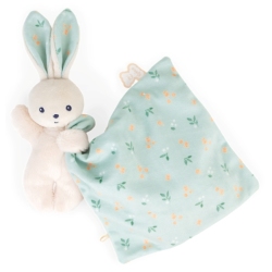 Doudou Lapin Bouquet Agrume Carré Douceur