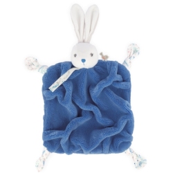 Doudou Lapinou Bleu Ocean Plume 20 cm