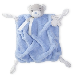 Doudou Ours Bleu Plume - 20 cm