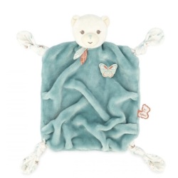 Doudou Ours Vert Plume