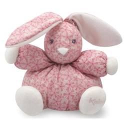 Peluche Lapin Patapouf Tendance Petite Rose - 18 cm