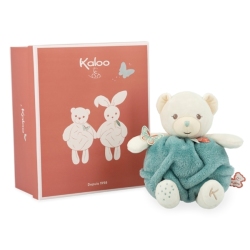 Peluche Ourson Bulle Amour Vert Plume - 23 cm