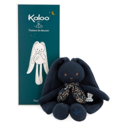 Peluche Pantin Lapin Bleu Nuit Lapinoo 25 cm