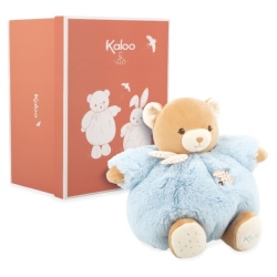 Peluche Patapouf Ours Bleu - 25 cm