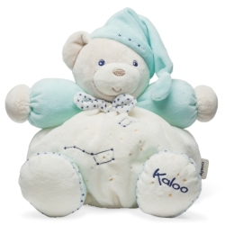 Peluche Patapouf Ours Turquoise Médium Petite Etoile