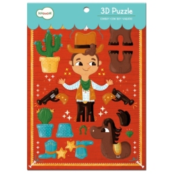 Puzzle 3D le Cowboy - 12 pièces