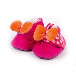 Chaussons naissance Fleur Rouge