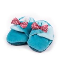 Chaussons Naissance à Pois Jaune