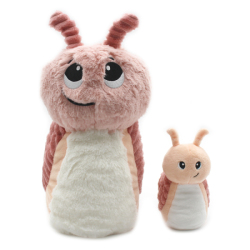 Peluche Escargot Rose Maman et Bebe Speedou Ptipotos