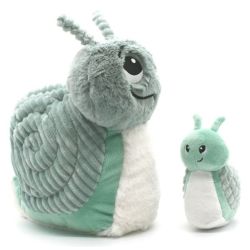 Peluche Escargot Speedou Maman et Bebe Menthe Ptipotos