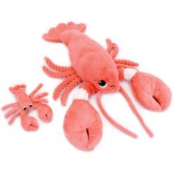 Peluche Homard I Love You Maman et Bebe Corail Ptipotos