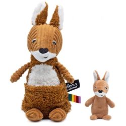 Peluche Kangourou Allezou Maman et Bebe Cassonade Ptipotos