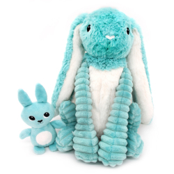 Peluche Lapin Maman et Bebe Aqua Toudou Ptipotos