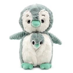 Peluche Pingouin Iglou Maman et Bebe Menthe Ptipotos