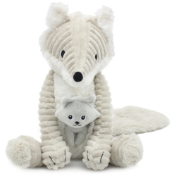 Peluche Renard Arctique Frimou Maman et Bebe Ptipotos