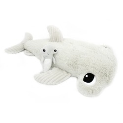 Peluche Requin Marteau Maman et Bebe Gris Clou Ptipotos