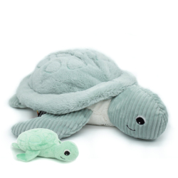 Peluche Tortue Geante Menthe Maman et Bebe Sauvenou Ptipotos