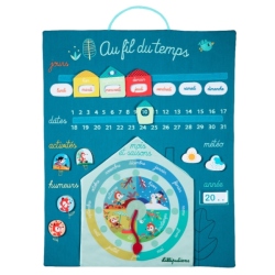 Calendrier Au Fil du Temps Bleu