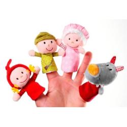 Marionnettes à Doigt Petit Chaperon Rouge