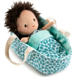 Poupée Bébé Ari et son Couffin