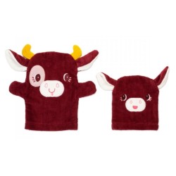 Set Gant de Toilette Vache Rosalie