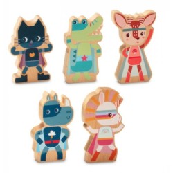 Set 5 Personnages Super Héros
