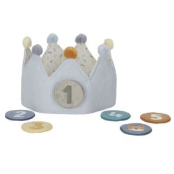 Couronne d’anniversaire avec chiffres Bleu