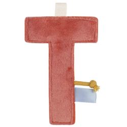 Lettre T Vieux Rose