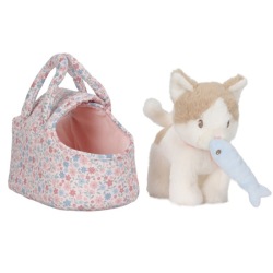 Peluche Chat Marley et sac de transport