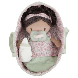 Poupée bébé dans panier Evi
