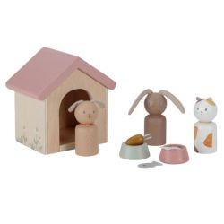 Set Animaux de Compagnie pour Maison de Poupée