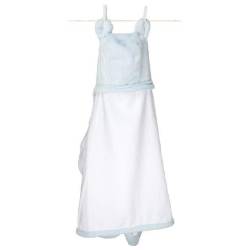 Cape de Bain avec Oreilles Bleue Luxe