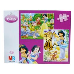 Puzzle 2x25 Pièces Princesses Disney